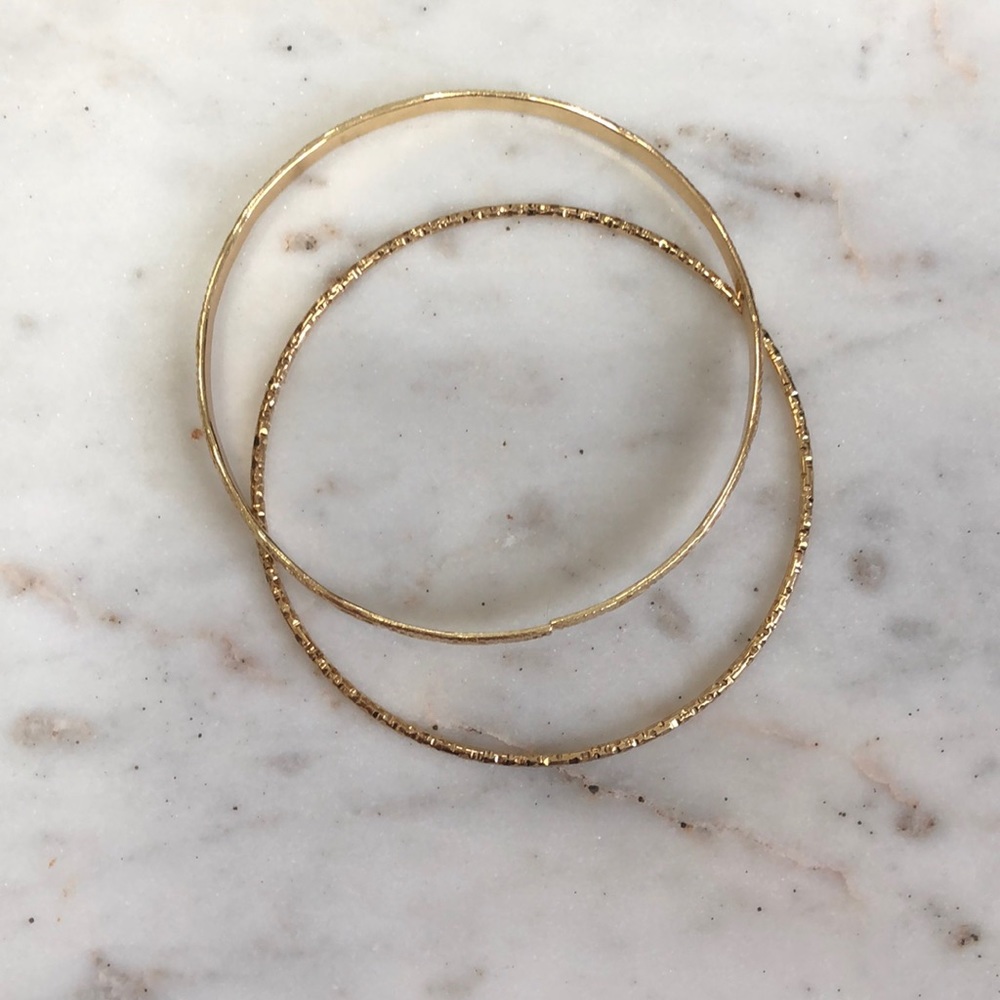 Gold Bangle Set